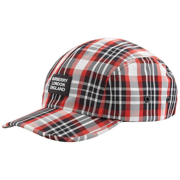 New Burberry Logo Tartan Baseball Cap Men - Picture 2 of 5